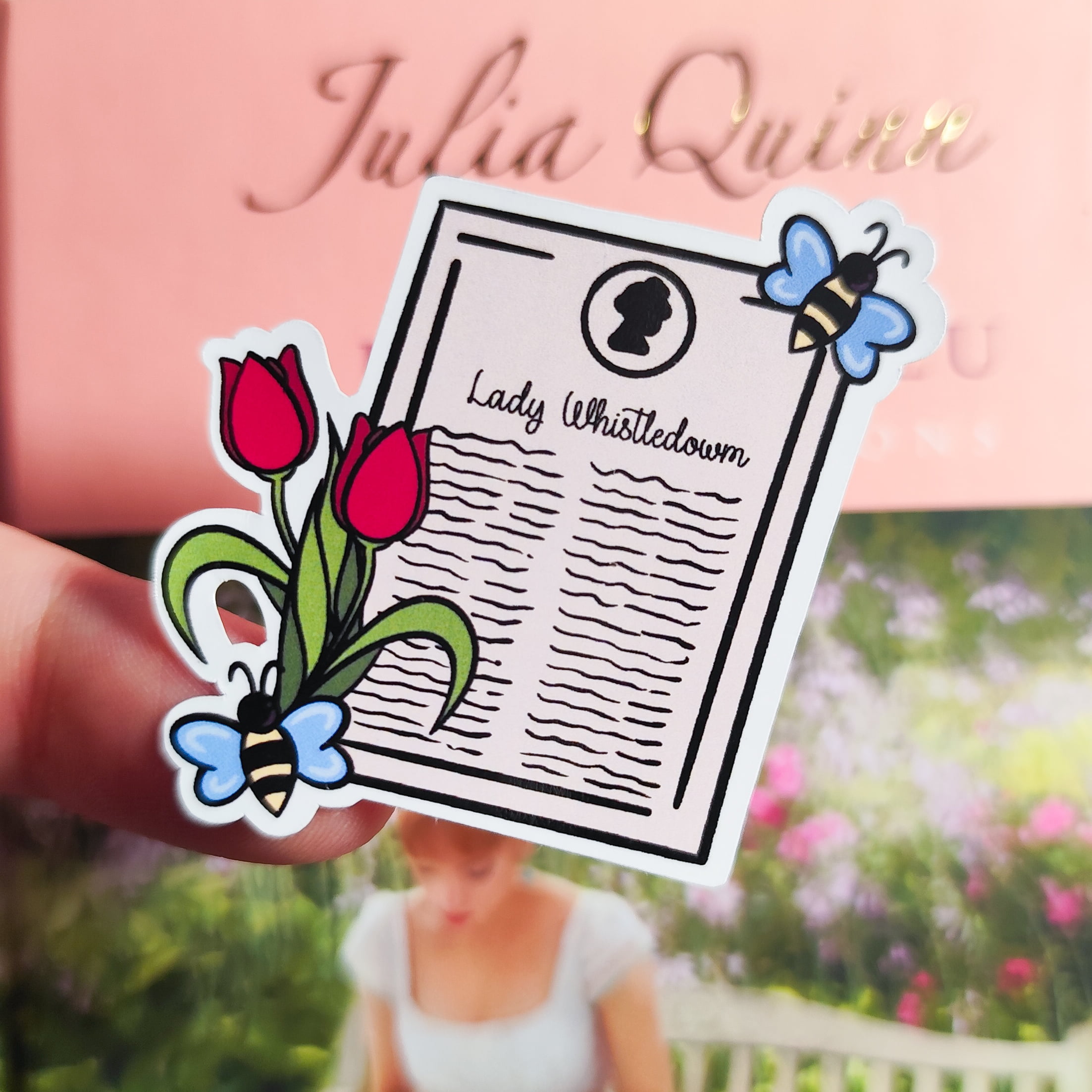 Adesivo Lady Whistledow | Os Bridgertons