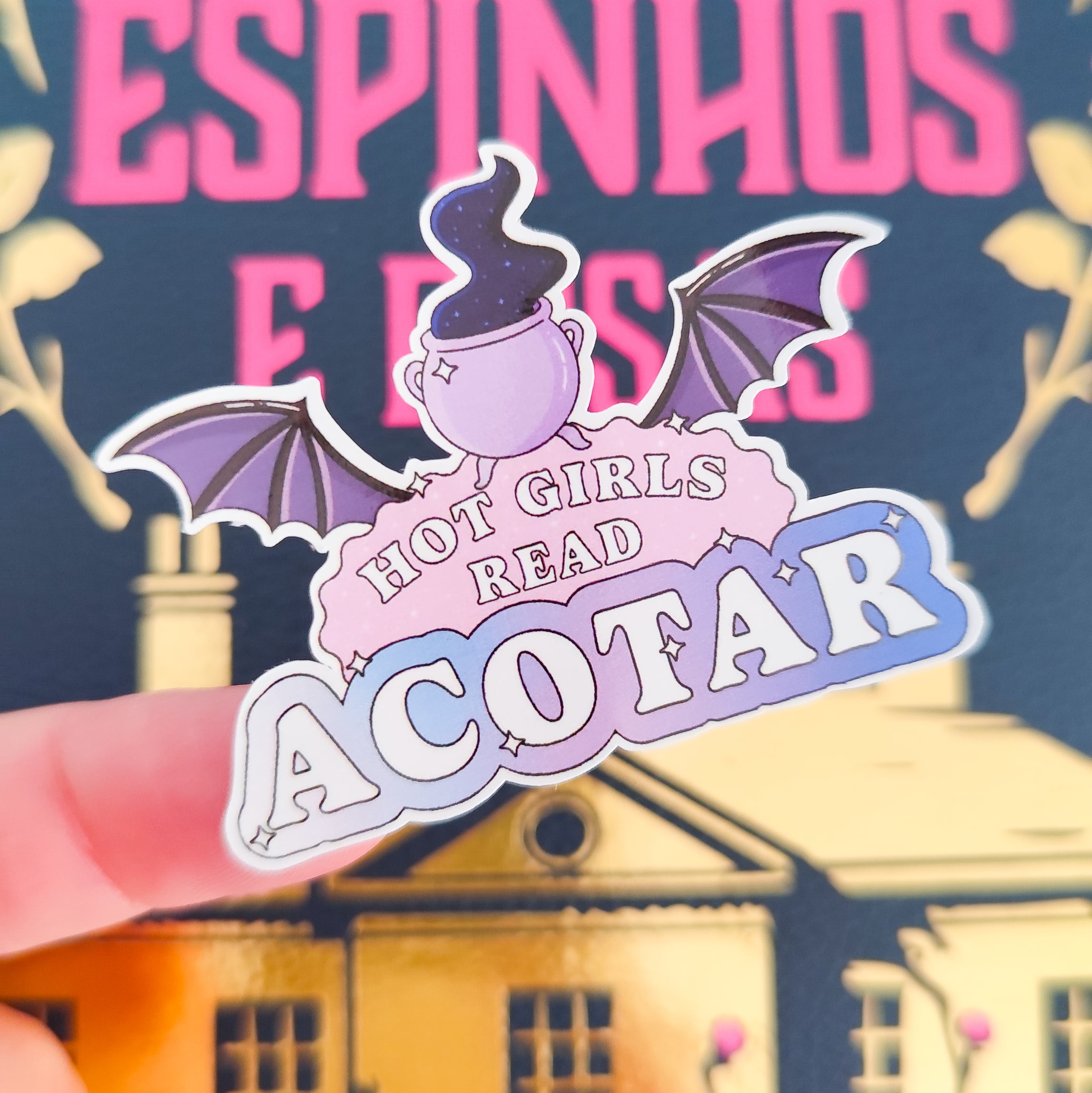 Adesivo Hot Girls Read Acotar | Corte de Espinho e Rosas