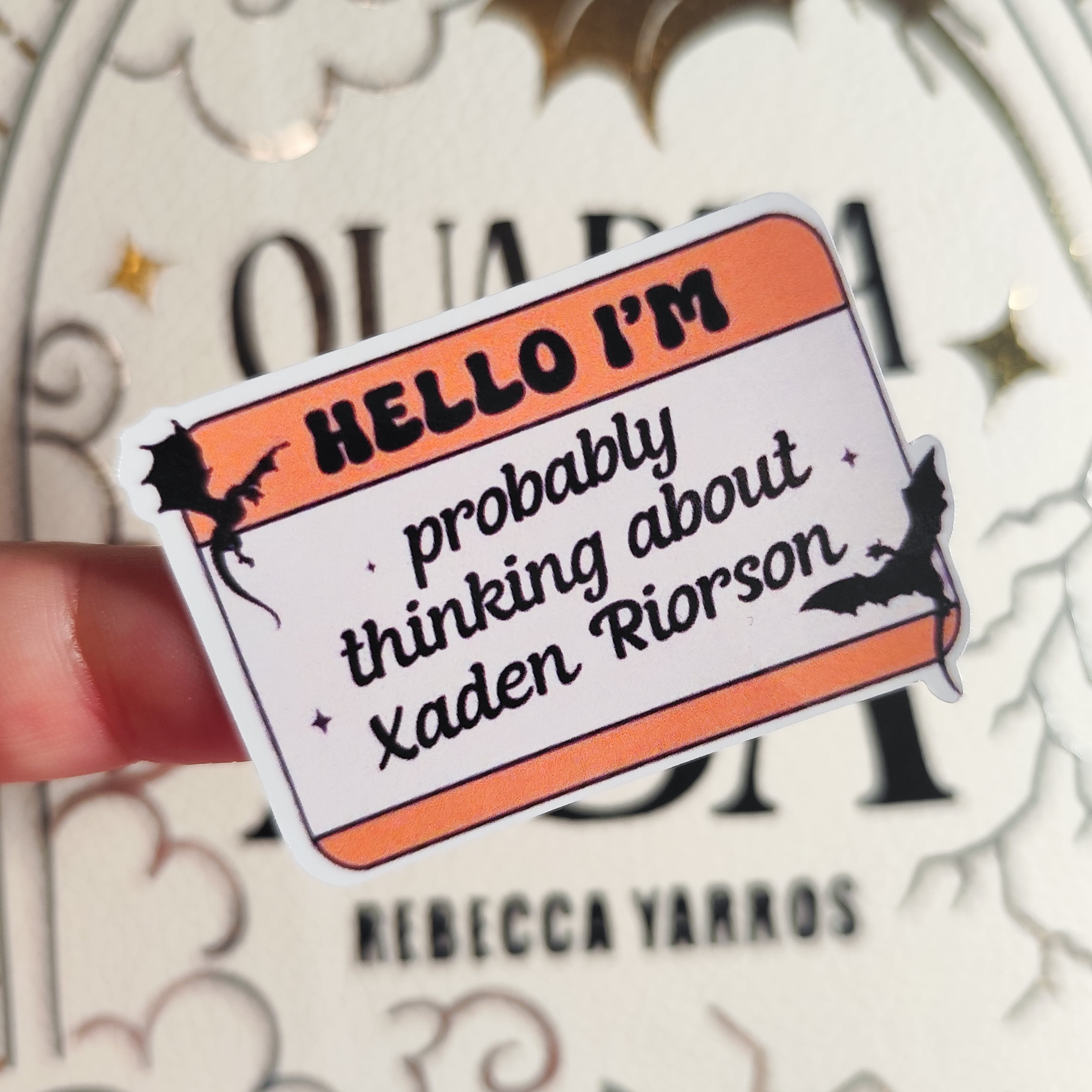 Adesivo Thinking About Xaden Riorson | Quarta Asa