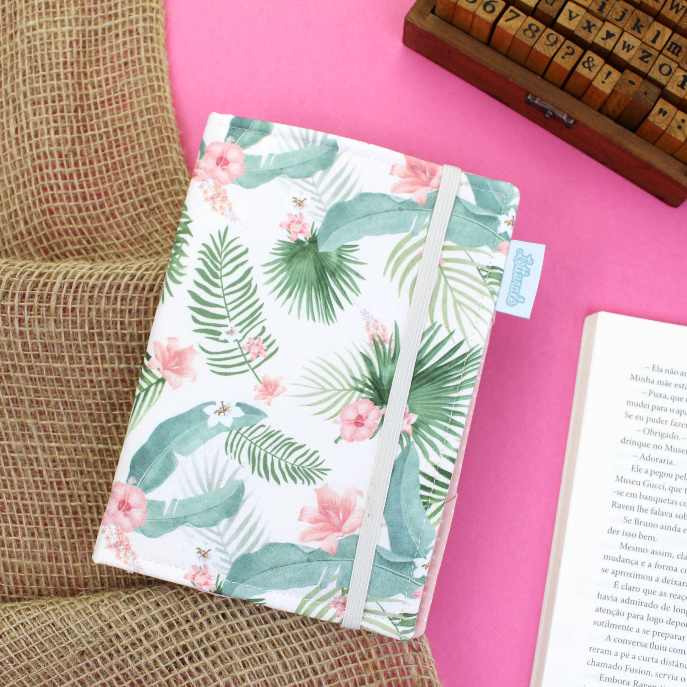 Capa para Kindle 8º e 10º Geração Flores Tropicais