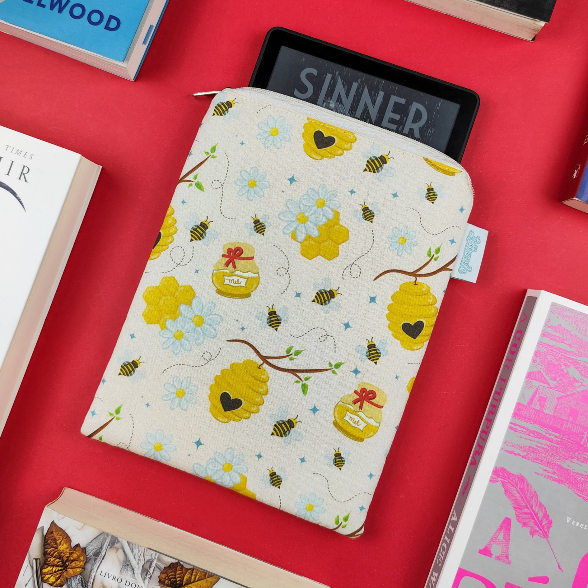 Case para Kindle/Leitor Digital Abelhinhas | ESTAMPA EXCLUSIVA
