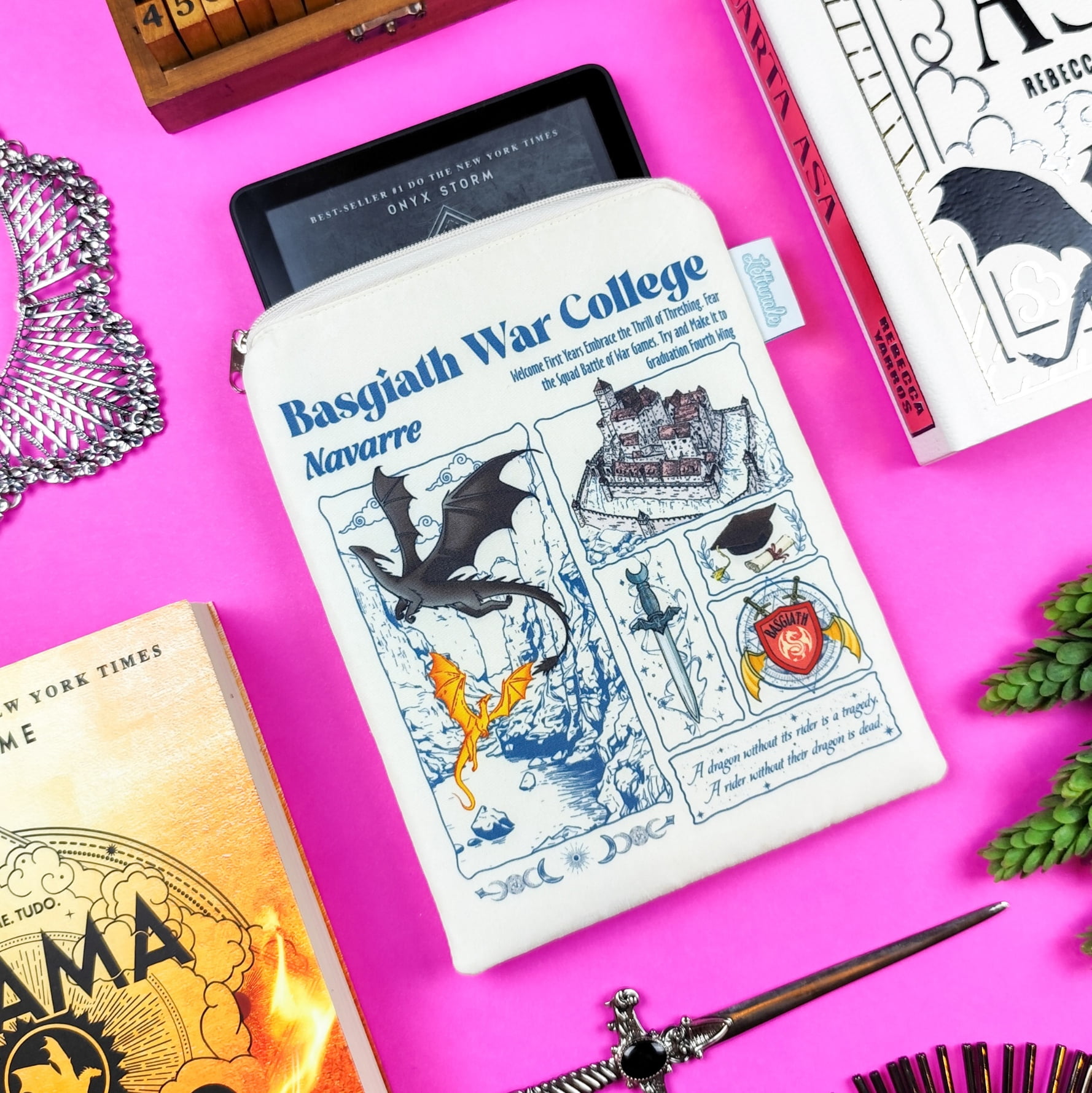 Case para Kindle/Leitor Digital Basgiath War College/Quarta Asa