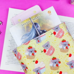 Book Sleeve Lux Coala Cupcakes | ESTAMPA EXCLUSIVA